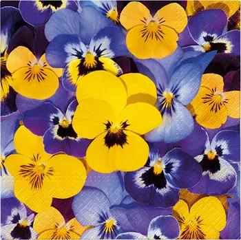 Ubrousky TaT 33x33cm Looking Pansies