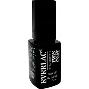 Přípravek na nehty EVERLAC hybridní lak báze a top TWIN COAT 15 ml
