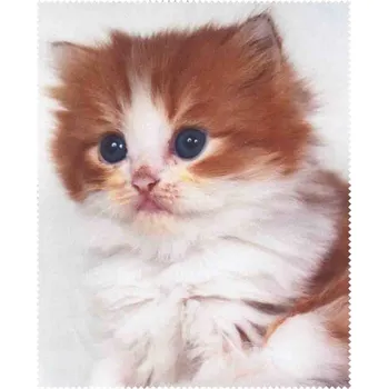 Utěrka Hadřík z mikrovlákna na čištění brýlí pro děti s potiskem KOŤÁTKO