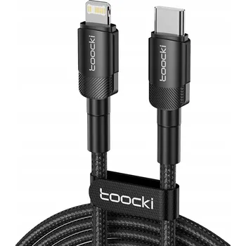 Datový kabel Kabel Toocki USB-C na Apple Lightning, 2 m, černý