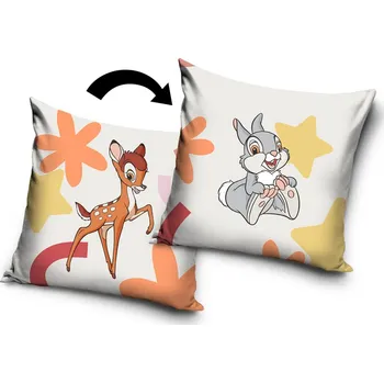 Bytový textil Polštářek Bambi a zajíček Dupík 40x40 cm