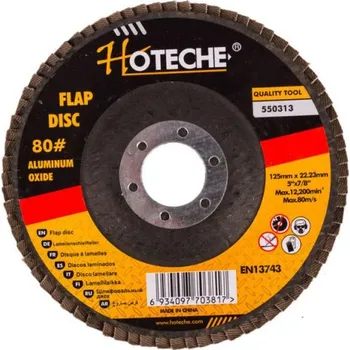 Brusný kotouč Kotúč brúsny lamelový 125 mm P80 HOTECHE (550313)
