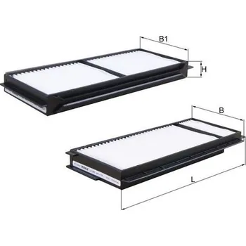 Ventilátor topení a klimatizace Filtr, vzduch v interiéru KNECHT LA 346/S