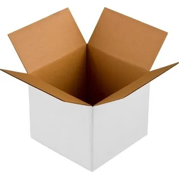 Obalový materiál Kartonová krabice klopová 180x180x180 mm 3VVL B 360g/m2 bílá - paleta 2040 ks