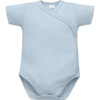 Kojenecký body BODY PINOKIO ZAVINOVACÍ KRÁTKÝ RUKÁV, BABY BLUE, LOVELY DAY Velikost: 68