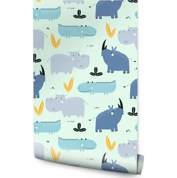 Fototapeta Tapeta do dětského pokoje zvířata rostliny příroda