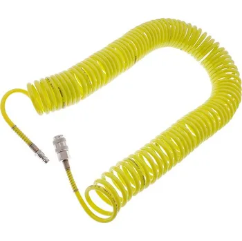 Příslušenství ke kompresoru SPIRÁLOVÁ HADICE PU 5x8mm / 15m rychlospojka DN 7,2