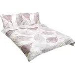 Povlečení bavlna 200x220, 2ks 70x90 cm béžový list