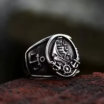 Prsten prsten Viking Anchor - 13