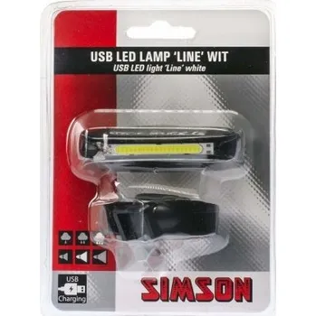 Cyklosvítilna Přední světlo na kolo Simson Line USB
