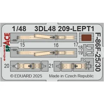 Plastikový model 1/48 F-86F-25/30 SPACE (AIRF)