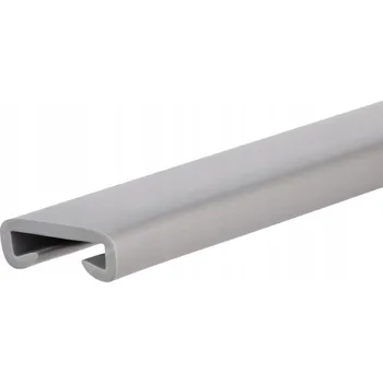 Madlo do koupelny PVC madlo PREMIUM, madlo 40x8mm stříbrné 1m