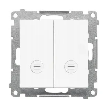 vypínač Simon 55 Dvojitý Spínací Tlačítko Bez Piktogramu