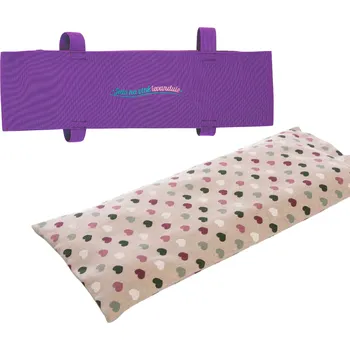 Bedropás + bedrohřej - speciální sada pro Vaše pohodlí a úlevu od bolesti Velikost: M - s výšivkou bedropásu, Vzor Látky: Srdíčka na režné