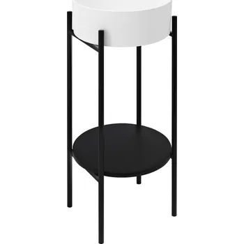 Koupelnový nábytek Sapho PUNO podstavec s umyvadlem 375x870x448xmm, černá