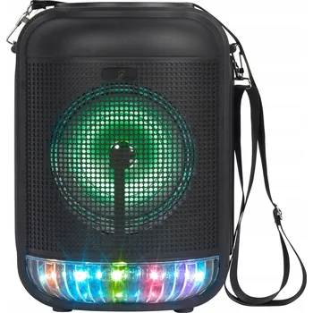 Bluetooth reproduktor Party Karaoke s mikrofonem a LED RGB osvětlením Intempo