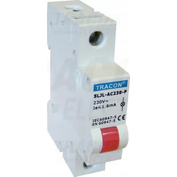 Jistič TRACON Modulární LED signalizační světlo, červené 230V AC SLJL-AC230-P
