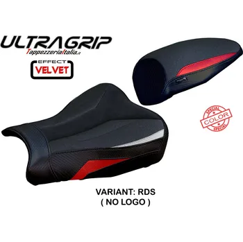 Moto sedlo TPZ Italia potah sedla Kawasaki Ninja ZX 4 R (23-24) Anet ultragrip velvet model potah sedla: bez loga RDS (red-silver)