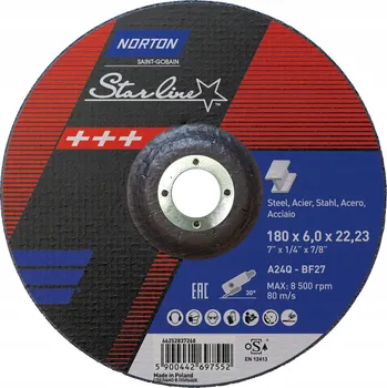 Řezný kotouč Brusný kotouč na kov Norton 66252837268 180 x 22,2 mm