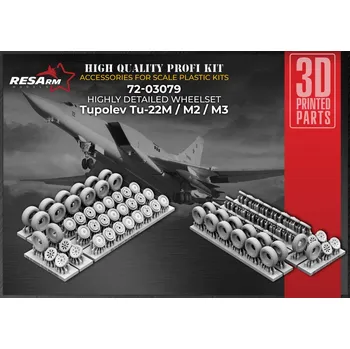 Plastikový model 1/72 Tupolev Tu-22M/M2/M3 wheels set