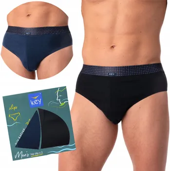 Slipy Pánské slipy Key Mpp 237 B25 A'2 M-2Xl černo-modré