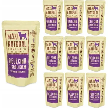 Krmivo pro psa Maxi Natural Kompletní Krmivo pro psy Telecí s králíkem 10x150g