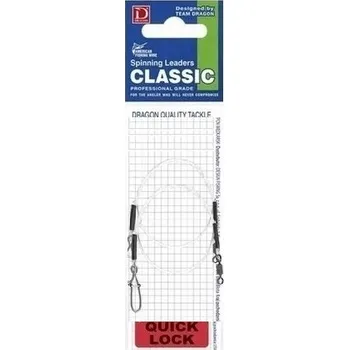 Návazec DRAGON Quick Lock Fluorocarbon 10 kg 25 cm