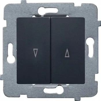 vypínač Dvojitý vypínač pod omítku Polmark černý ŁP-7LA/M.CZ
