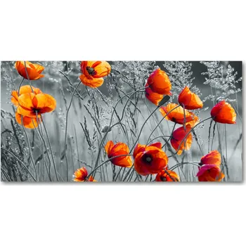 Obraz Ochranný panel Vlčí máky 140x70 cm + LEPIDLO