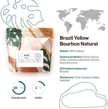 Káva Brazil Yellow Bourbon Natural 250 g