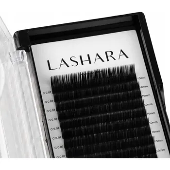 Umělé řasy Řasy LASHARA C / 0.06 / 9 mm / Mink / 16 řad