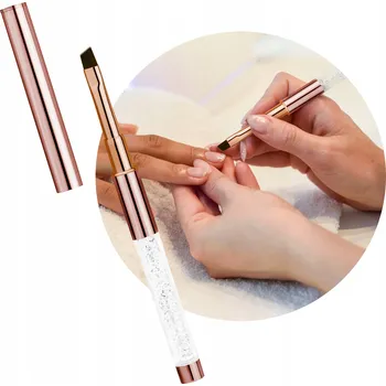 Kosmetický štětec Štětec PROFICO na gel Crystal GOLD Brush G02
