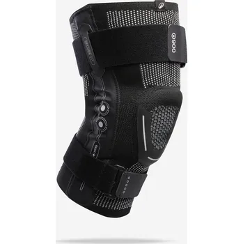 DECATHLON Ortéza na pravé/levé koleno stupeň zpevnění 3 4 ČERNÁ