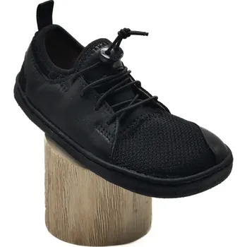 Dívčí polobotky Barefoot Pegres BF53 v1 - teniska černá (misková podrážka), Pegres Velikost: 28