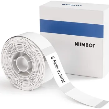 Tiskárna štítků Nalepovací štítky NIIMBOT D11/D110 - Termotransferové D11/D110 nalepovací štítky (53) R12.5*109-65 RED na kabely