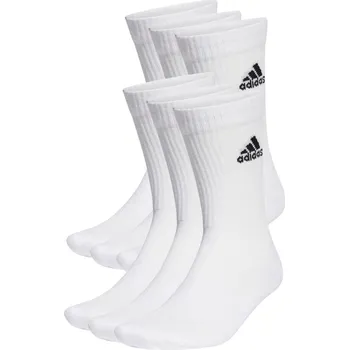Dámské ponožky Ponožky adidas Cushioned Sportswear Crew Socks 6 Pairs White XL