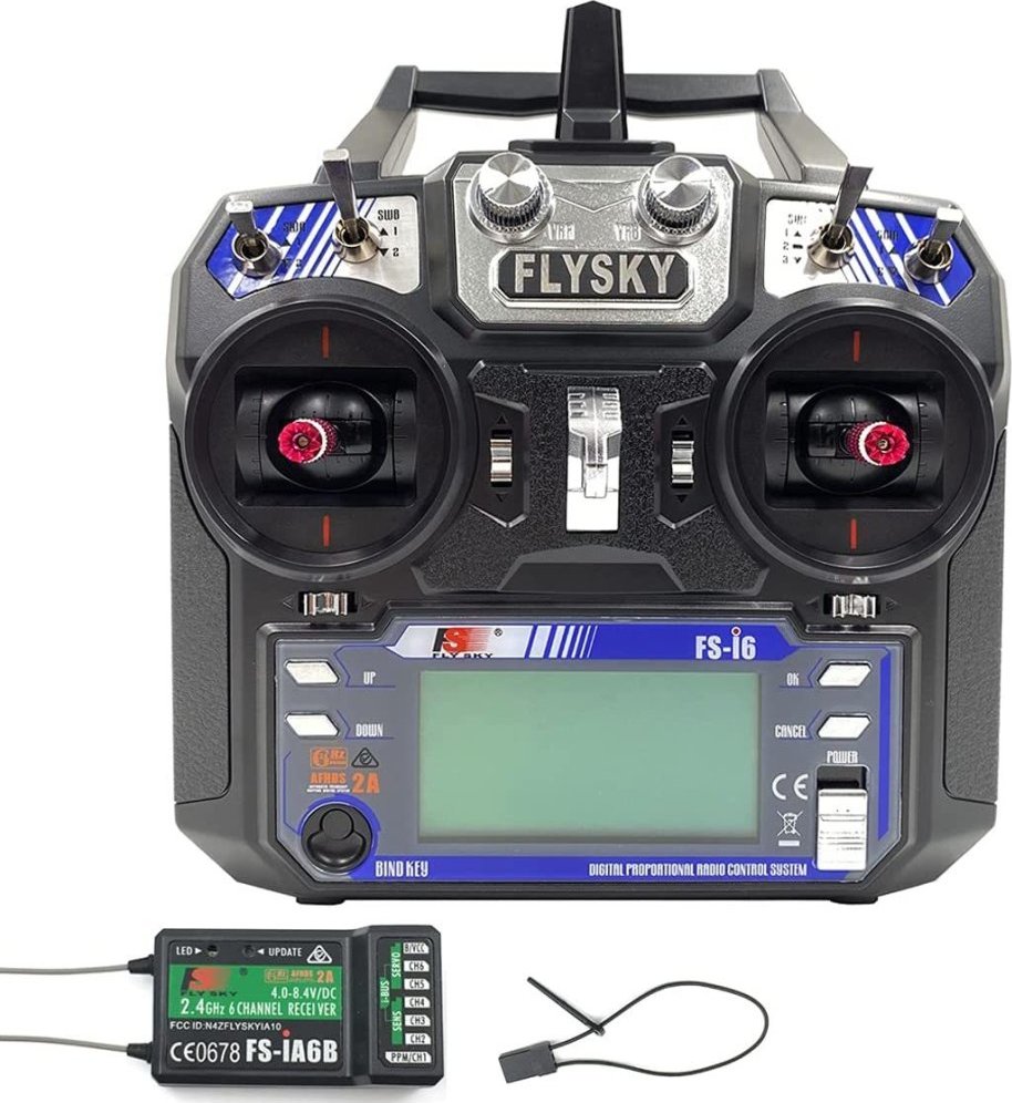 FlySky FS-I6 2.4GHz AFHDS Vysílač s Přijímačem iA6 - 6CH+ FS-I6 Mode 2
