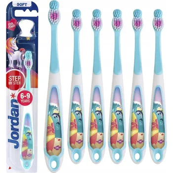 Zubní kartáček Jordan Step 3 manuální dětský Kartáček 6-9 let, 6 Kusů