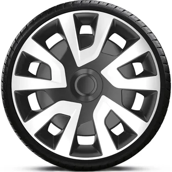 Poklice na kolo Poklice 15" SILVER BLACK pro doávky na vypouklé disky