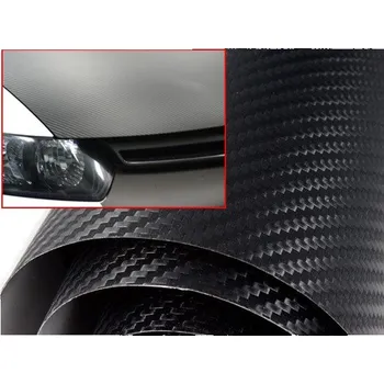 Polep vozidla Karbonová fólie černá 3D plastická 50x60cm matná carbon 3M style