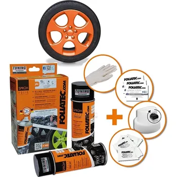 Autolak Foliatec stříkaná fólie ve spreji oranžová lesklá 800ml