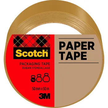 3M Scotch® papírová balicí páska hnědá, 50 mm × 50 m