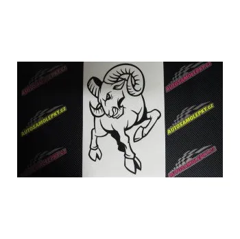 Samolepící dekorace SAMOLEPKA Kozel 001 levá (17 - šedá) NA AUTO, NÁLEPKA, FÓLIE, POLEP, TUNING, VLASTNÍ TEXT, TISK, AUTOSAMOLEPKY.cz, POLEPY, OBRÁZEK, LOGO, SAMOLEPKY