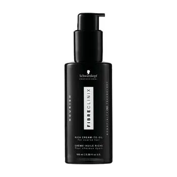 Kosmetika Schwarzkopf Professional Fibre Clinix Rich Cream-to-Oil transformační a regenerační olej pro suché vlasy 100 ml