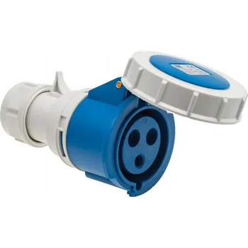 Elektrická zásuvka PAWBOL PRŮMYSLOVÁ ZÁSUVKA PŘENOSNÁ 32A 3P 230V IP67 6H B.1925