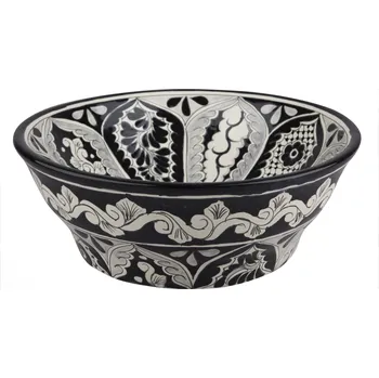 Umyvadlo Umyvadlo na desku kulaté Cerames Mexické umyvadlo černé