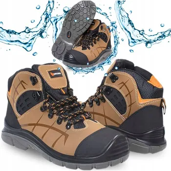 Pracovní obuv Pracovní Boty VYSOKÉ Kotníkové S3 Vodotěsná Obuv Pánská Odolná Velikost 40