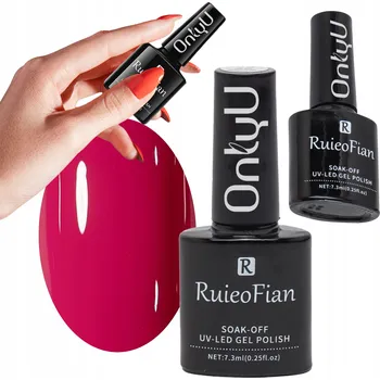 Přípravek na nehty RŮŽOVOČERVENÝ HYBRIDNÍ LAK NA NEHTY S LESKEM LAKIERUV OnlyU/L022