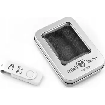 USB flash disk Flash disk MemoRabbit Twister s kovovou krabičkou a gravírováním 64 GB USB 2.0 vícebarevný