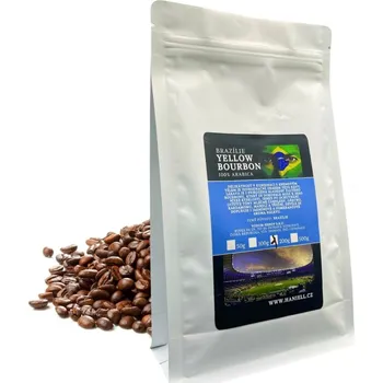 Káva Káva Brazilie Yellow Bourbon arabica zrnková 100 g